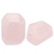 Perline di pietra naturale Quarzo Rosa rosa chiaro-bianco