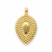 Ciondoli di metallo DQ goccia oro (privo di nichel)