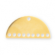 Ciondoli di metallo DQ Eco-brass® distanziatore oro (privo di nichel)