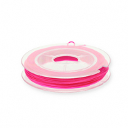 Filo infilaperle elastico 0.8mm rosa fucsia