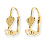 Componenti in acciaio inossidabile monachelle tonde chiuse a molla conchiglia con anellino oro