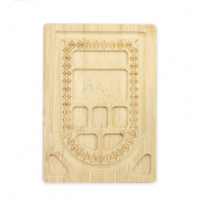 Tavoletta per infilare gioielli legno naturale (colore naturale di legno)