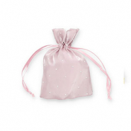 Sacchetti in raso con strass malva viola-argento