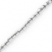 Perline di ematite conchiglia argento