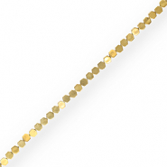 Perline di ematite esagono oro