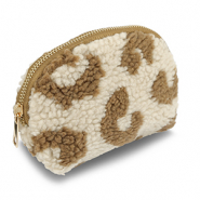 BY31&reg; Pochette teddy con stampa leopardo beige marrone-marrone
