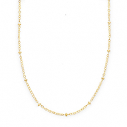 BY31&reg; Collane in acciaio inossidabile maglia con palline oro