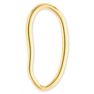 Componenti in acciaio inossidabile distanziatore ovale oro