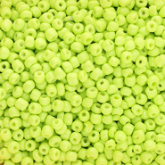 Perline di vetro rocailles 6/0 (4 mm) giallo lime