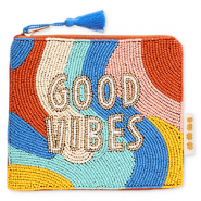 BY31&reg; Pochette "Good vibes" oro-bianco-blu-multicolore