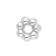 Perline in acciaio inossidabile anello separatore Bali 3mm argento