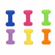 Perline alfabeto in acrilico con disegno lettera I multicolore