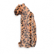 Accessori fermaglio per capelli leopardo marrone perlato-nero