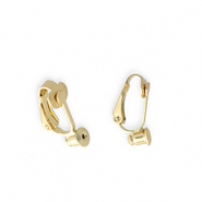 Componenti di metallo DQ® Eco-brass® orecchini clip con fermino oro (privo di nichel)