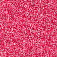 Rocailles Miyuki 15/0 Carnation Pink Lined Crystal 15-0208