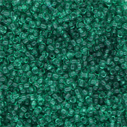 Perline&nbsp;di&nbsp;vetro&nbsp;rocailles&nbsp;8/0&nbsp;(3mm) verde transparente