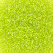 Rocailles Miyuki 15/0 Transparent Chartreuse 15-0143