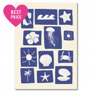 BY31&reg; Espositori bigiotteria in cartoncino natura bianco-blu