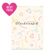 Espositori bigiotteria in cartoncino "Herzlichen Glückwunsch" rosa abbronzatura