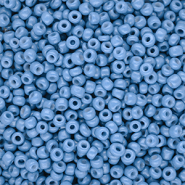 Perline di vetro rocailles 8/0 (3mm) blu chiaro