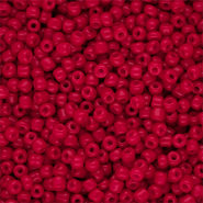 Perline di vetro rocailles 8/0 (3mm) rosso