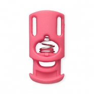 Componenti colorati chiusura stopper per cordoncino rettangolo rosa