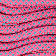 Paracord alla moda 8mm rosa neon-blu