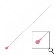 BY31® Componenti in acciaio inossidabile chiodini a testa pallina 70mm argento-viola lavanda