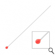 BY31® Componenti in acciaio inossidabile chiodini a testa pallina 70mm argento-rosso