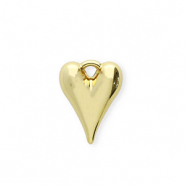Ciondoli in acrilico cuore oro