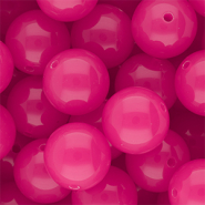 DQ&reg; Perline in acrilico 18 mm lucido rosa magenta