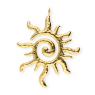 Ciondoli in acciaio inossidabile sole a spirale oro