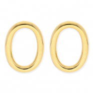 BY31® Orecchini in acciaio inossidabile ovale oro