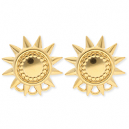 BY31® Componenti in acciaio inossidabile orecchini sole con 3 anellini oro