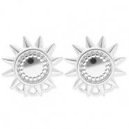 BY31® Componenti in acciaio inossidabile orecchini sole con 3 anellini argento