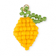 BY31&reg; Ciondoli con perline di vetro limone giallo caldo