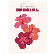 BY31® Espositori bigiotteria in cartoncino "For someone special" biancastro-rosso bordeaux-rosso corallo-rosa