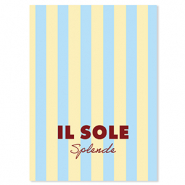 BY31® Espositori bigiotteria in cartoncino "Il sole splende" giallo-blu chiaro-rosso magono