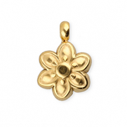BY31&reg; Ciondoli in acciaio inossidabile fiore oro