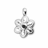 BY31&reg; Ciondoli in acciaio inossidabile fiore argento