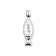 BY31&reg; Ciondoli in acciaio inossidabile pesce argento