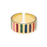 Anelli in acciaio inossidabile oro-multicolore