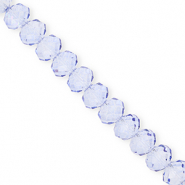 Perline sfaccettate 8x6mm rondella blu