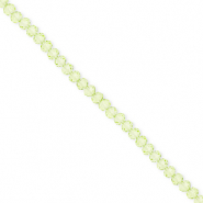 Perline sfaccettate 3x2mm rondella verde chiaro
