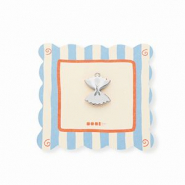 BY31® Ciondoli in ottone Eco-brass pasta farfalle argento