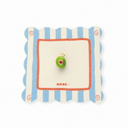 BY31® Ciondoli in ottone Eco-brass con smalto oliva oro-verde oliva-rosso