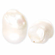 TQ Perle di acqua dolce irregolare bianco naturale