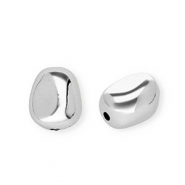 Perline in acrilico nugget argento