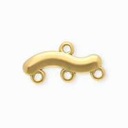 BY31&reg; Componenti in acciaio inossidabile distanziatore ondulato con 4 anellini oro