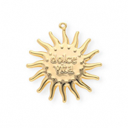 BY31® Ciondoli in ottone Eco-brass sole Dolce vita"" oro